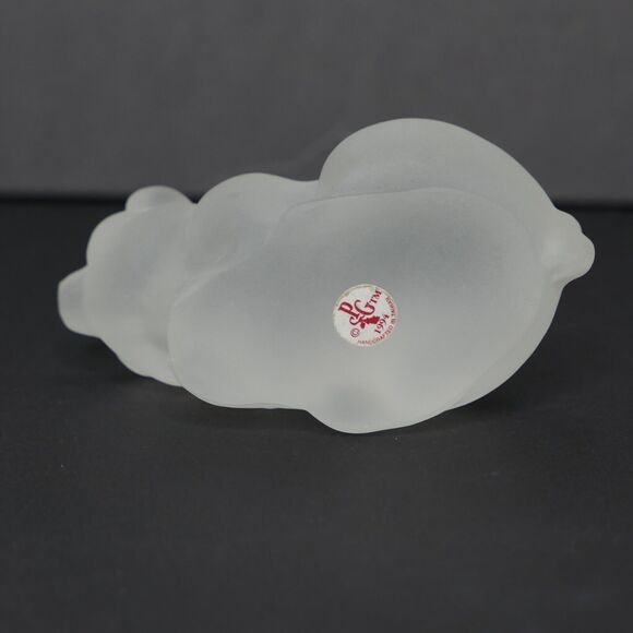 VTG NIB Princeton Gallery Crystal Small Pig Figurine Treasury Of Pigs Farmcore - Picture 8 of 14